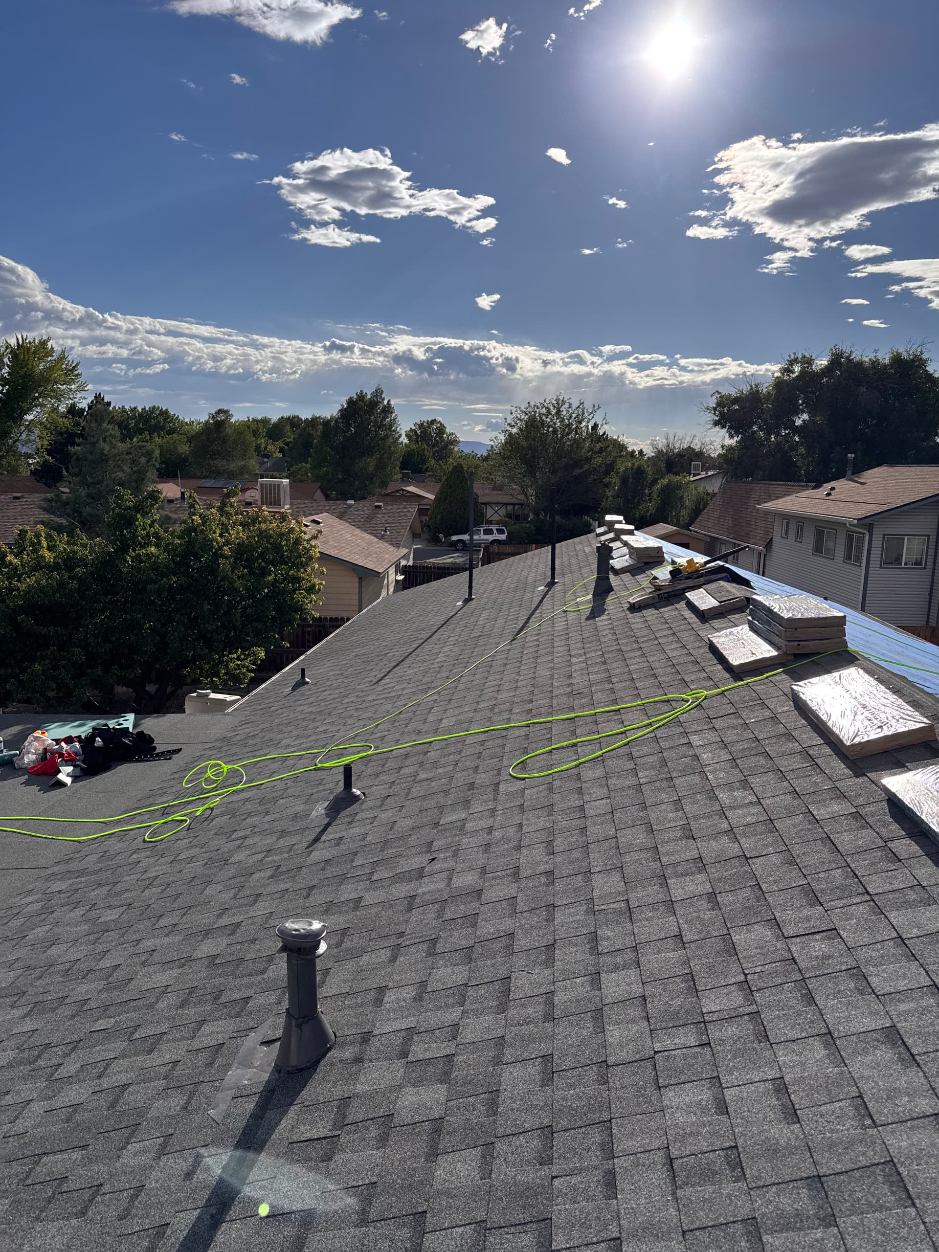 Full Roof Replacement With a Capped Chimney Finish image