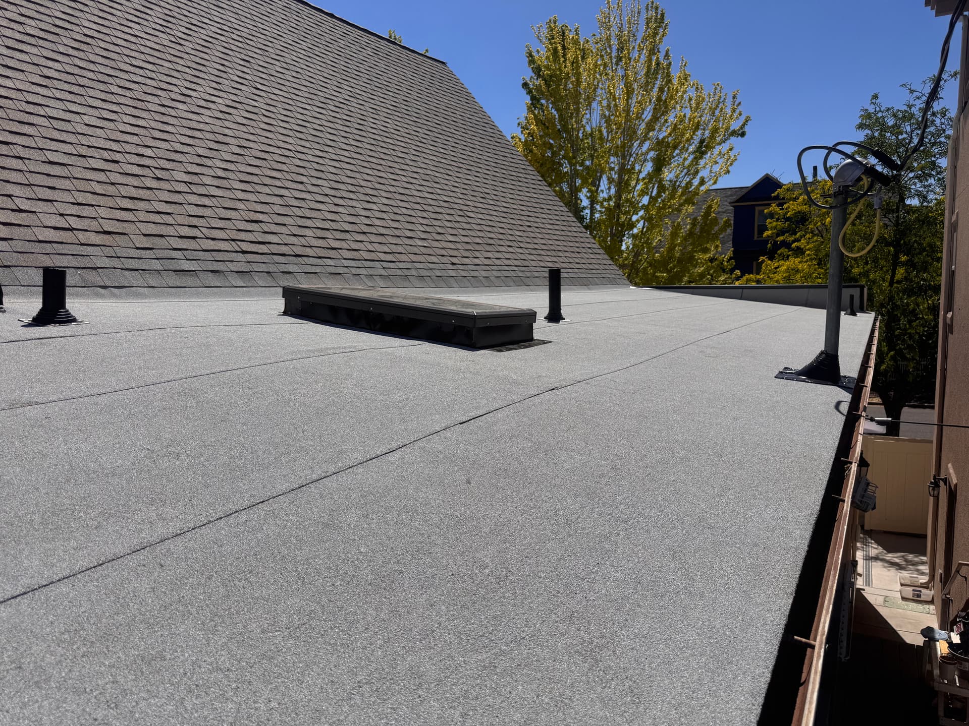 Flat Deck Replacement and Skylight Leak Repair Done Right image