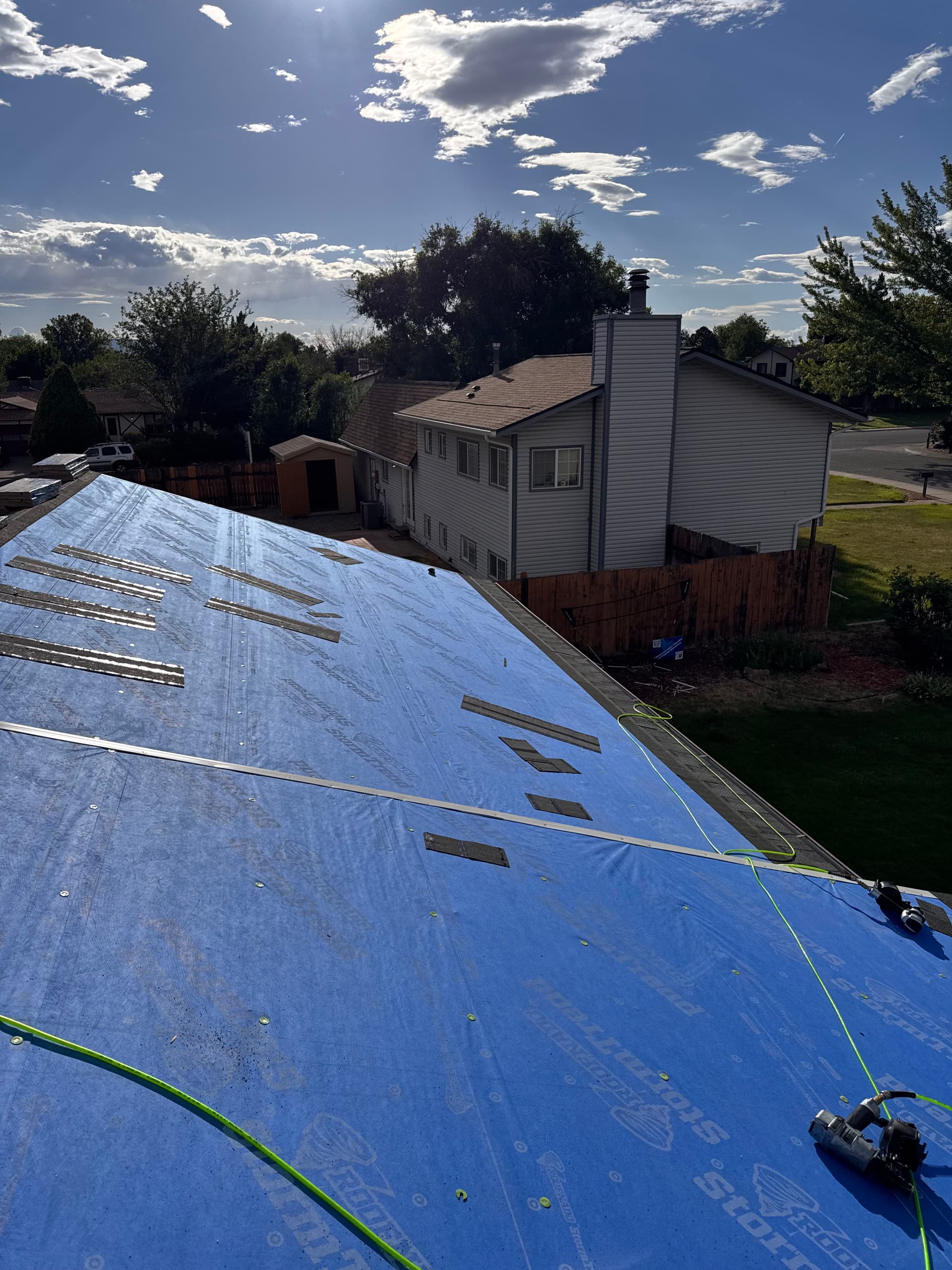 Gallery photos for Full Roof Replacement With a Capped Chimney Finish: Image #4