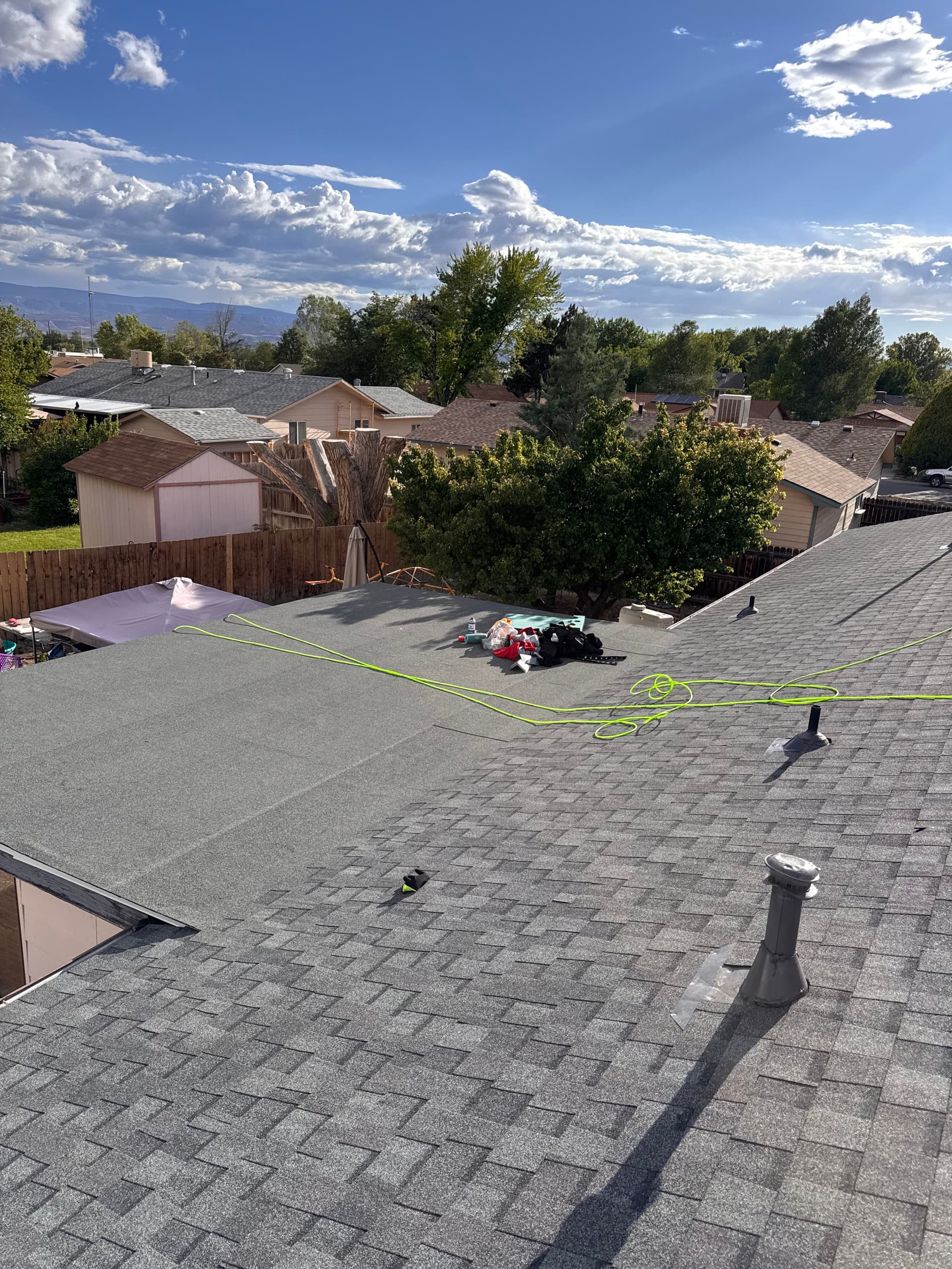 Gallery photos for Full Roof Replacement With a Capped Chimney Finish: Image #1