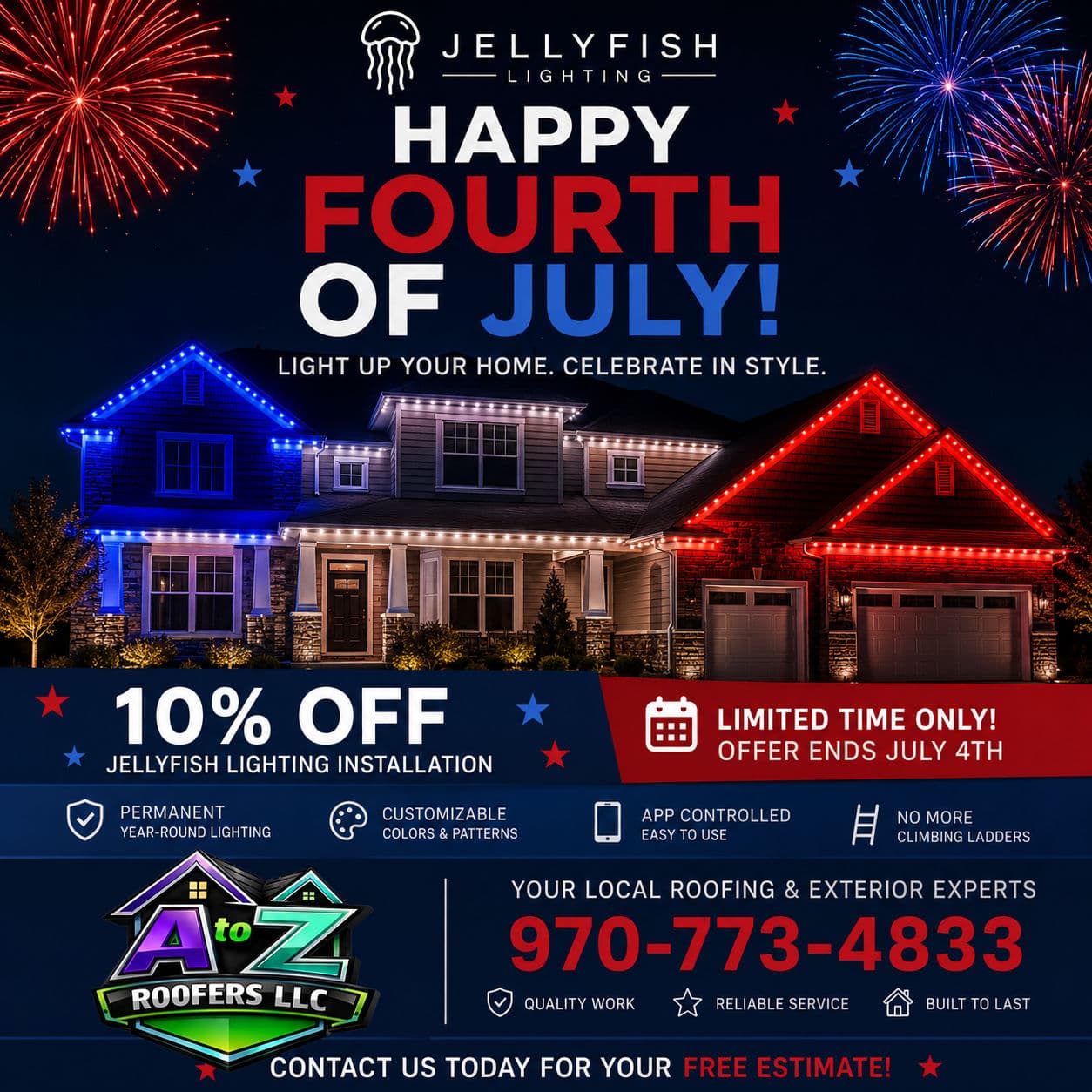 Light Up Your Home This Fourth of July with JellyFish Lighting image